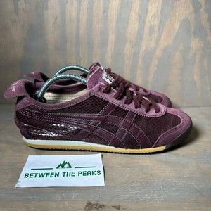 Onitsuka Tiger Asics Unisex Walking Shoes Purple HN668 Low Top Lace Up EUR 38 7M